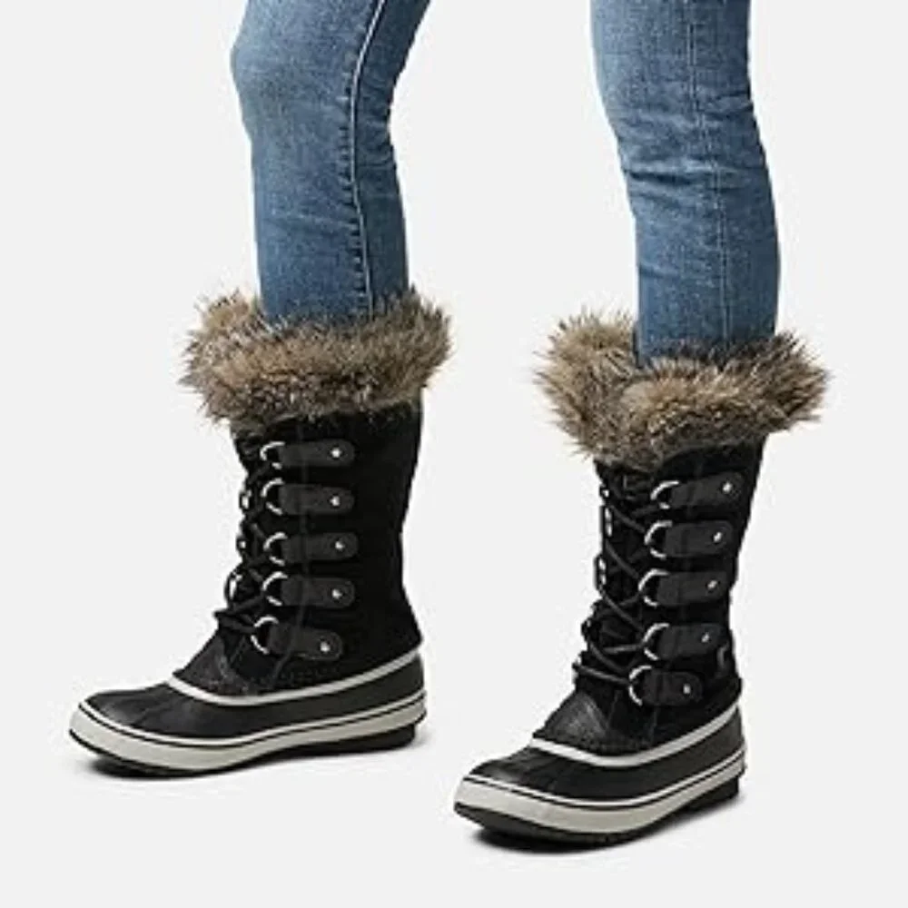 Sorel Women's Black Joan Of‎ Arctic NL2332-920 Mid-Calf Winter Snow Boots Size 6